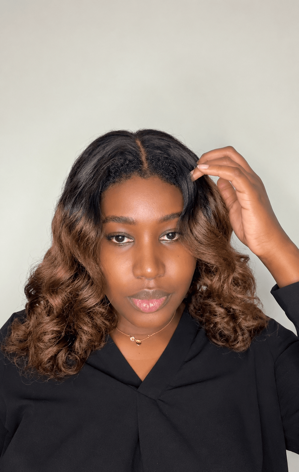 Perruque Fatou 9*6 Hd ombré marron